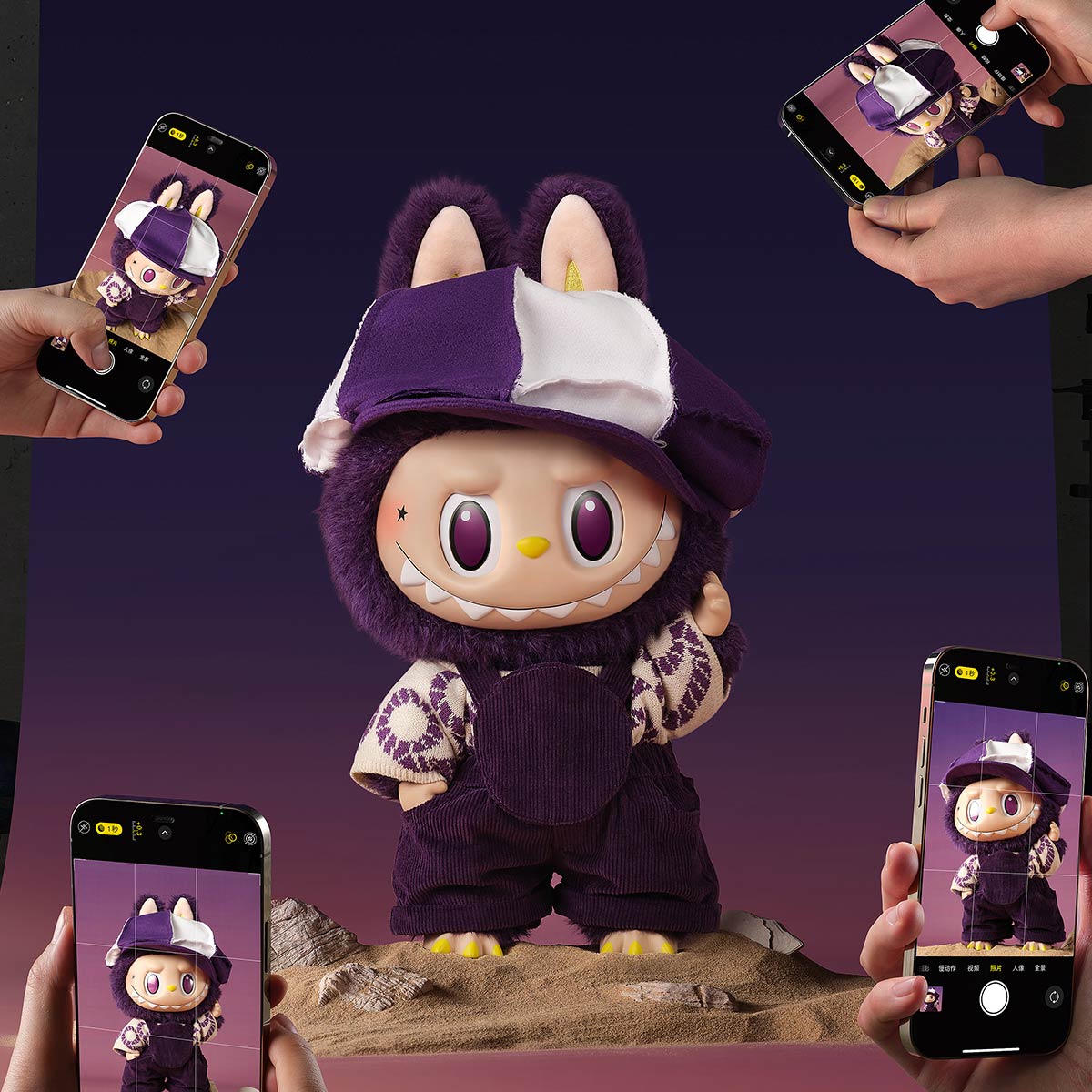 「限定版」LABUBU×Pronounce-Be Fancy now Labubu The Monsters X Pronounce Be Fancy Now Vinyl Plush
